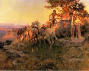 Watching for Wagons - 查尔斯·马里安·拉塞尔